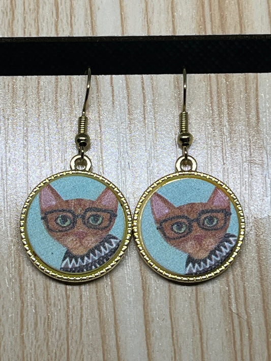 Cat earrings E380