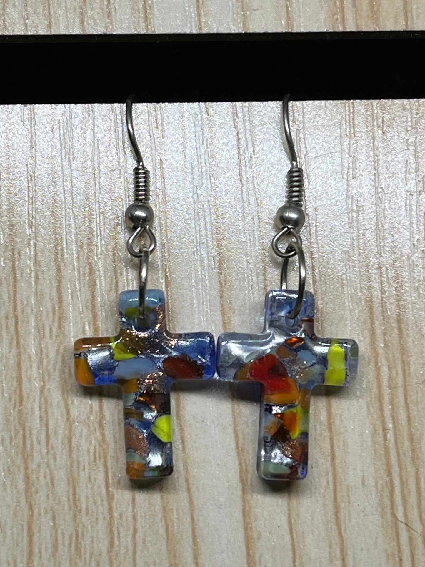 Cross earrings E476