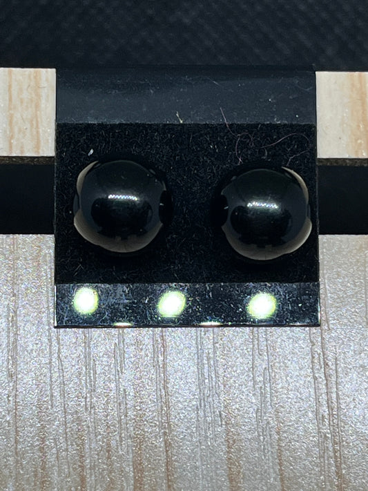 Black pearl earrings E918