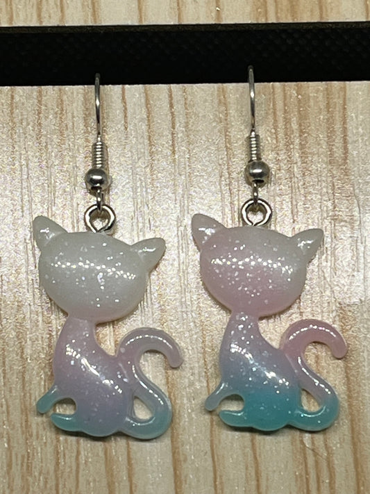 Cat earrings E354
