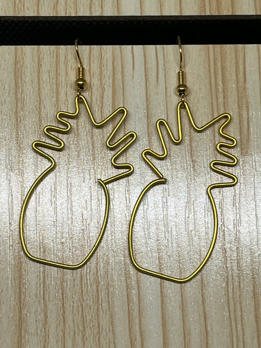 Pineapple earrings E46