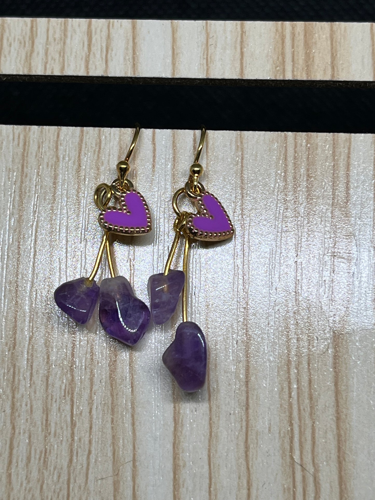 Heart earrings E588