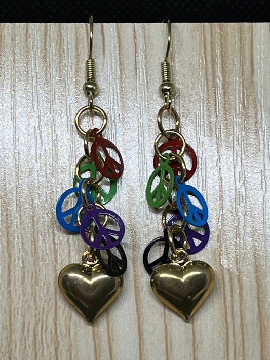 Peace earrings E659