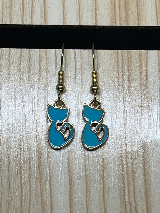 Cat earrings E370