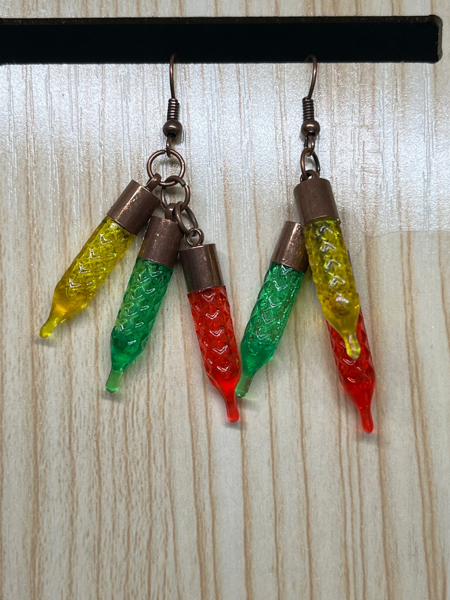 Christmas light earrings C147