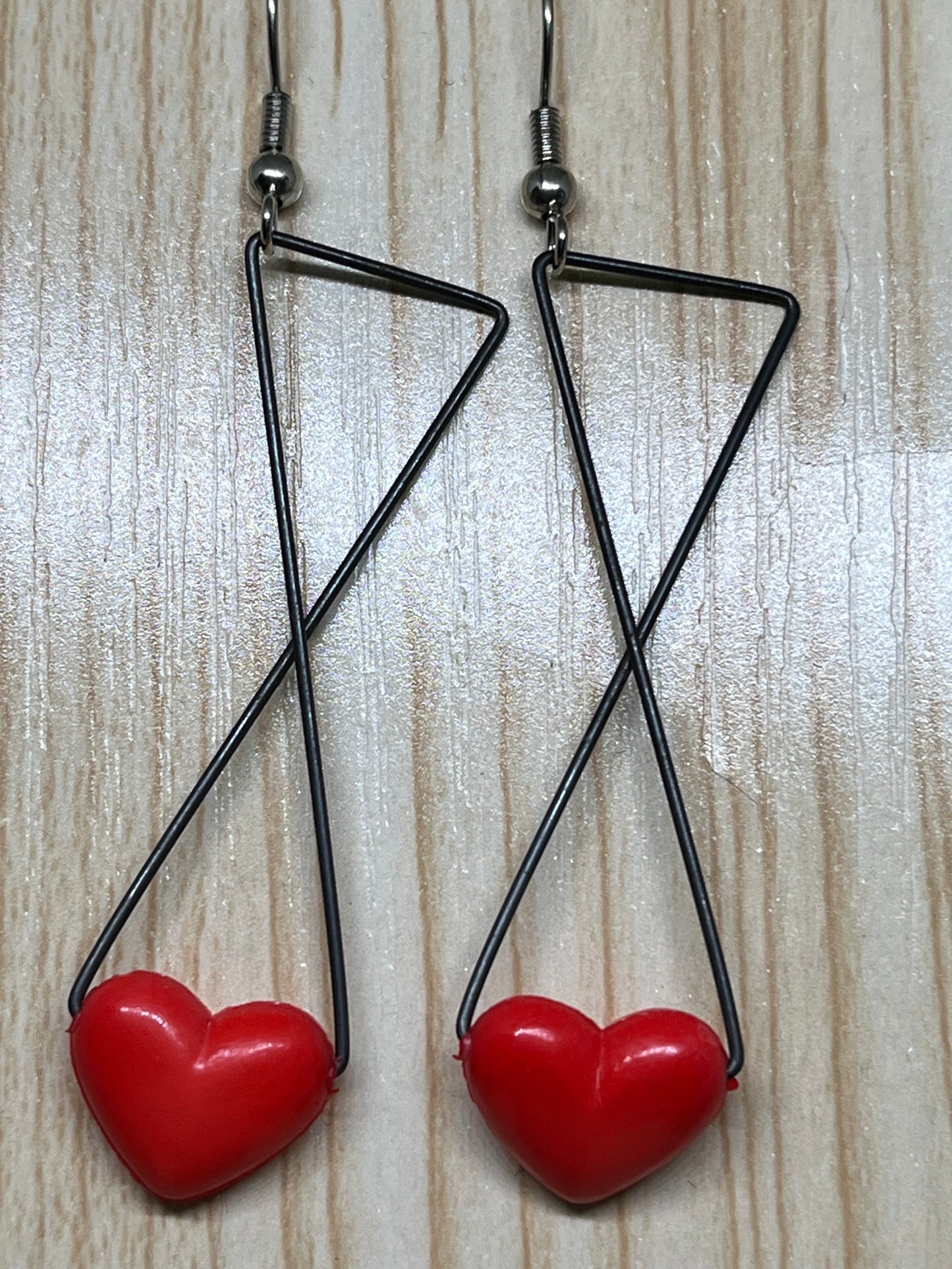 Heart earrings E560