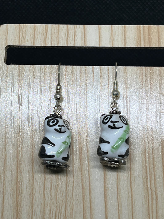 Panda earrings E239