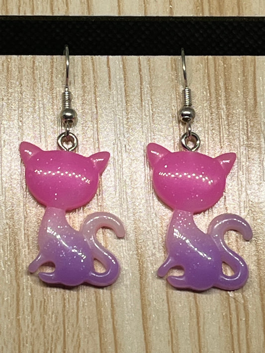 Cat earrings E356