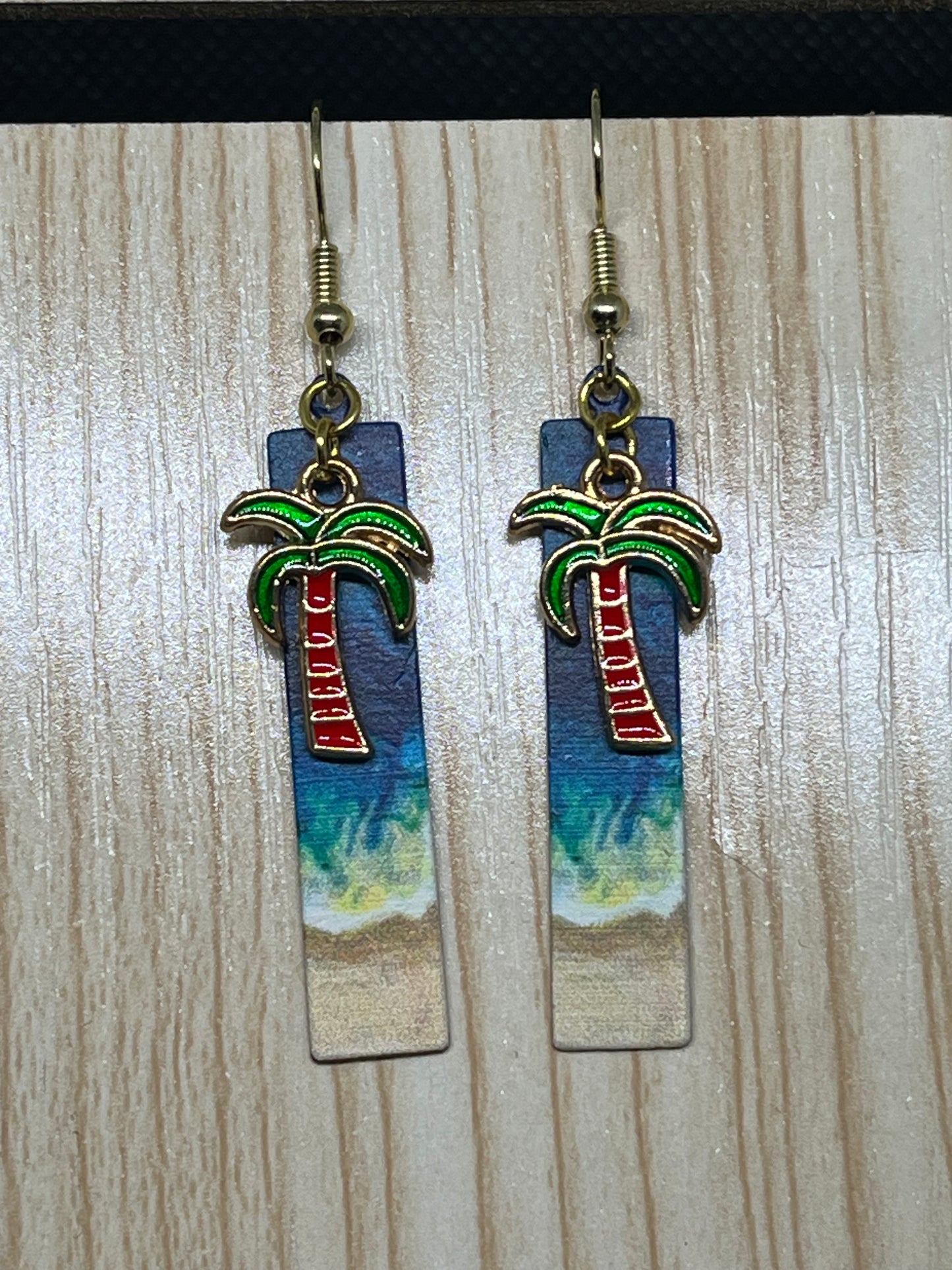 Palm tree earrings E230
