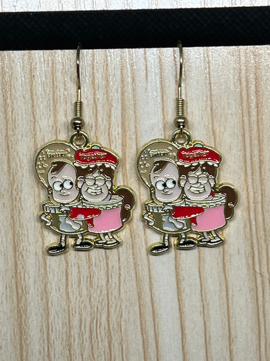 Character earrings E742