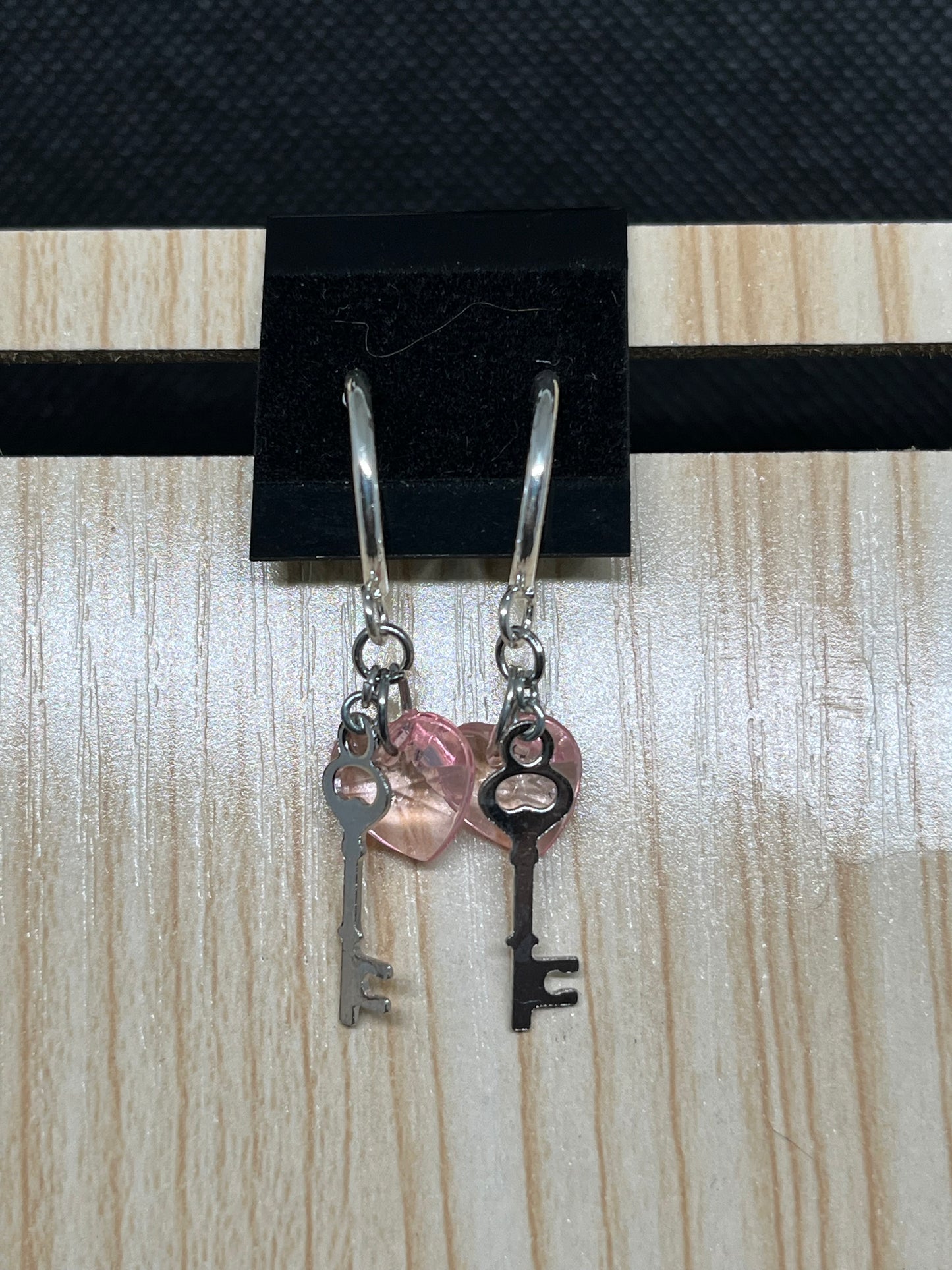 Heart earrings E569