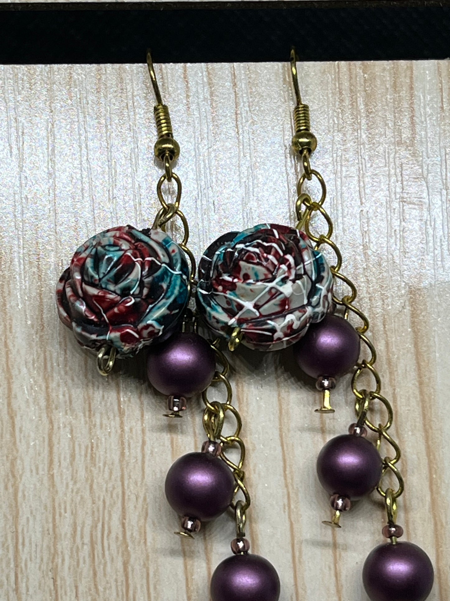 Flower earrings E174