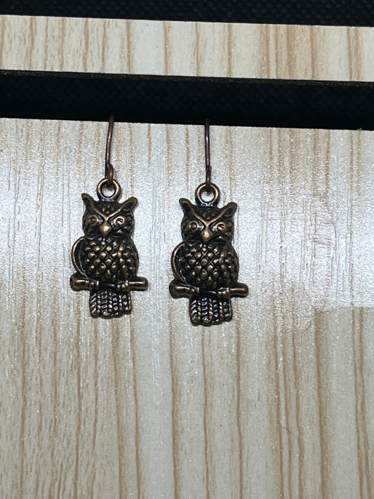 Owl earrings E309