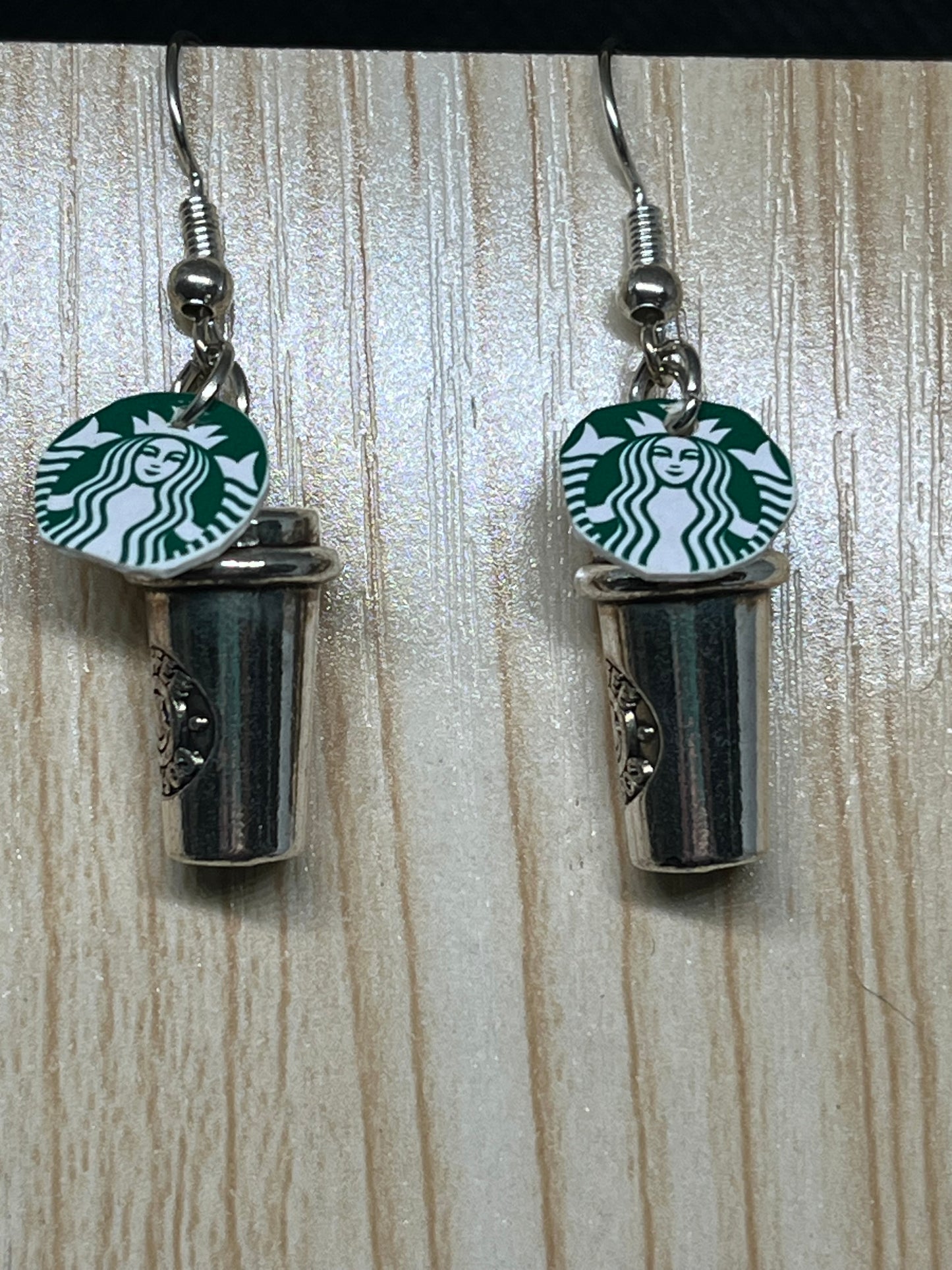 Coffee cup earrings E56