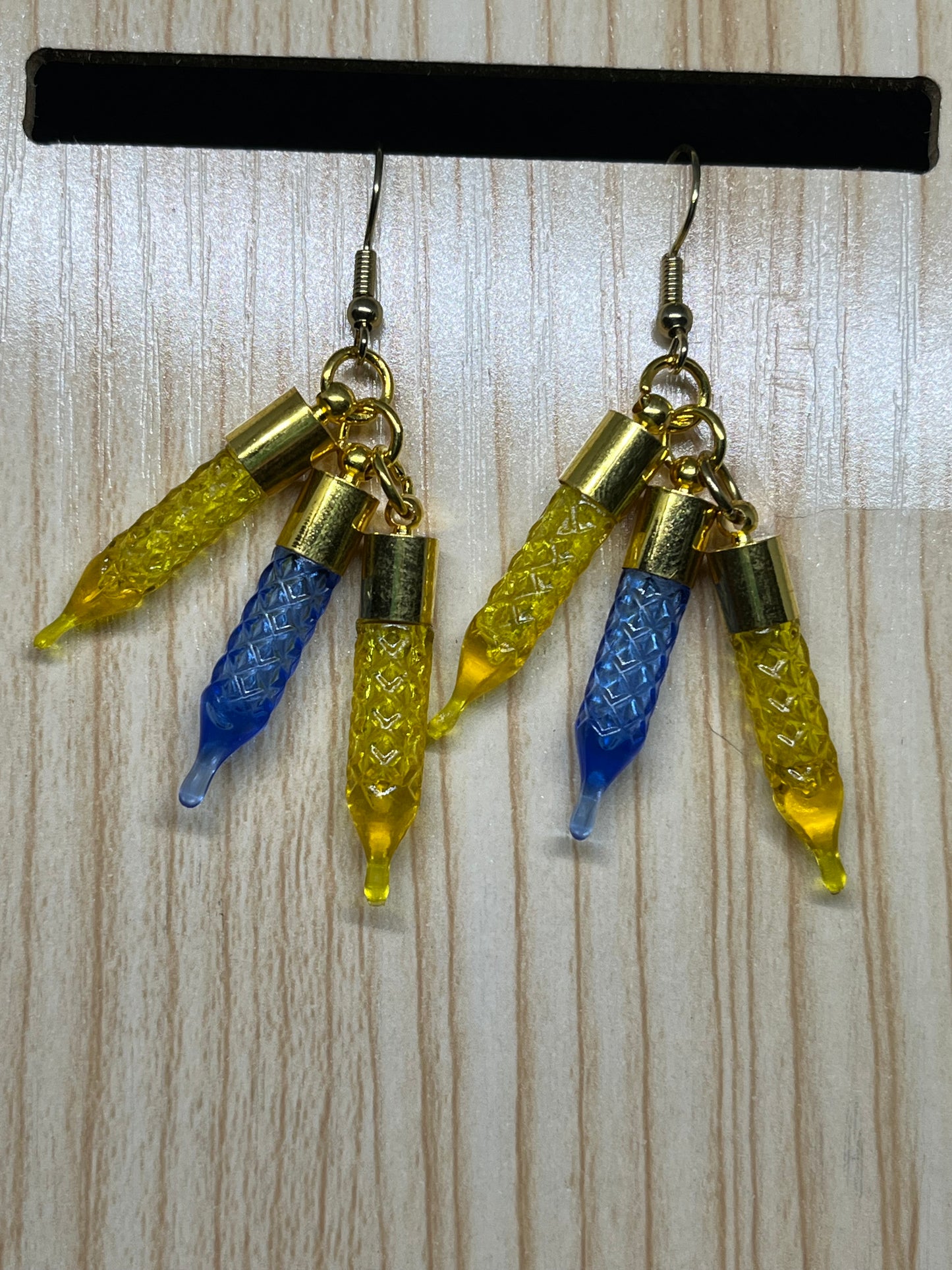 Christmas light earrings C141