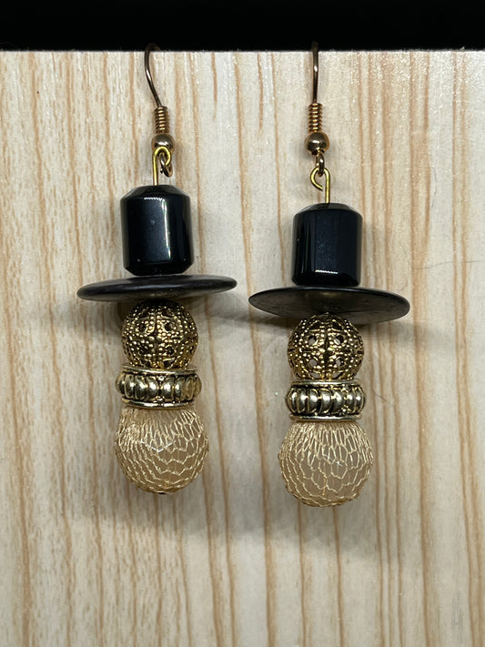 Snowman earrings C61