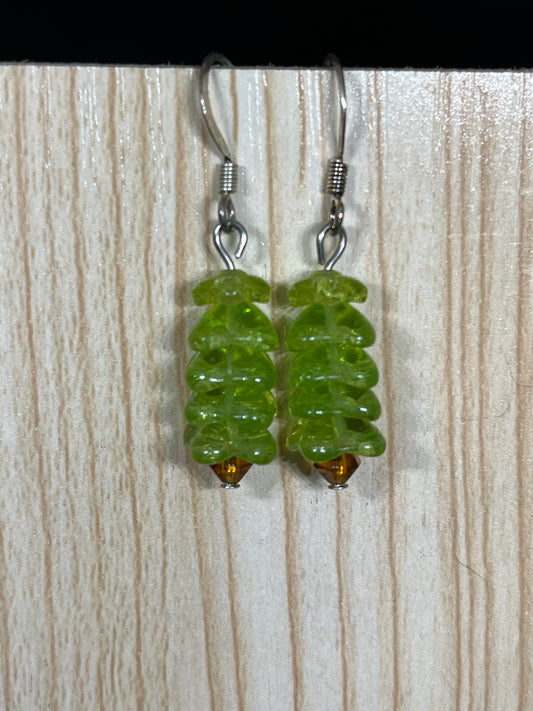 Christmas tree earrings C8A