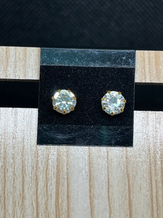 Gem stud earrings E889