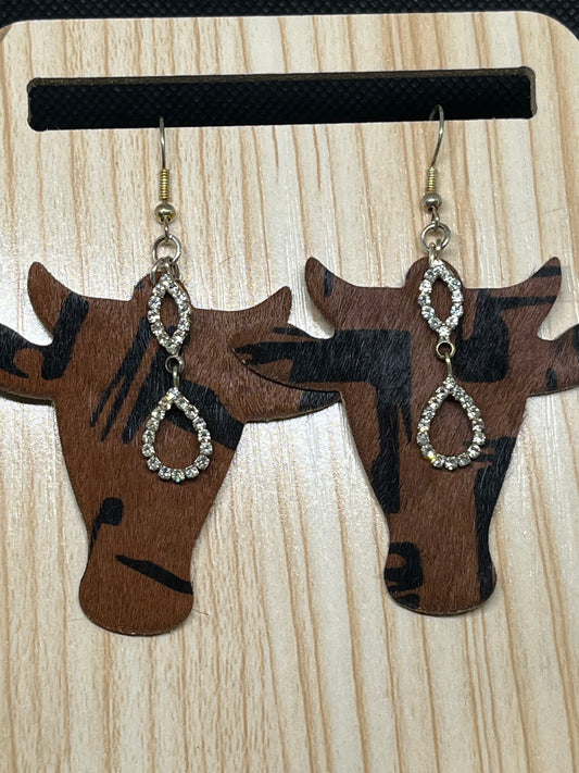 Cow earrings E237
