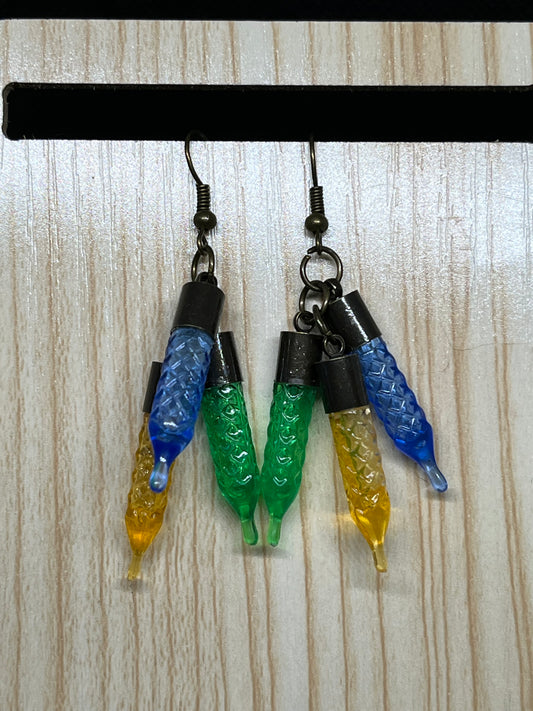 Christmas light earrings C19