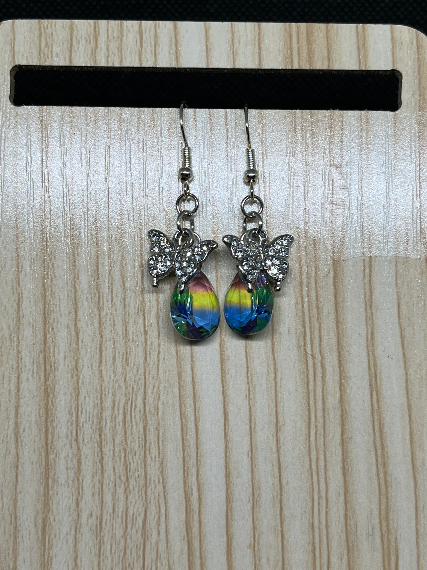 Butterfly with drop earrings E7