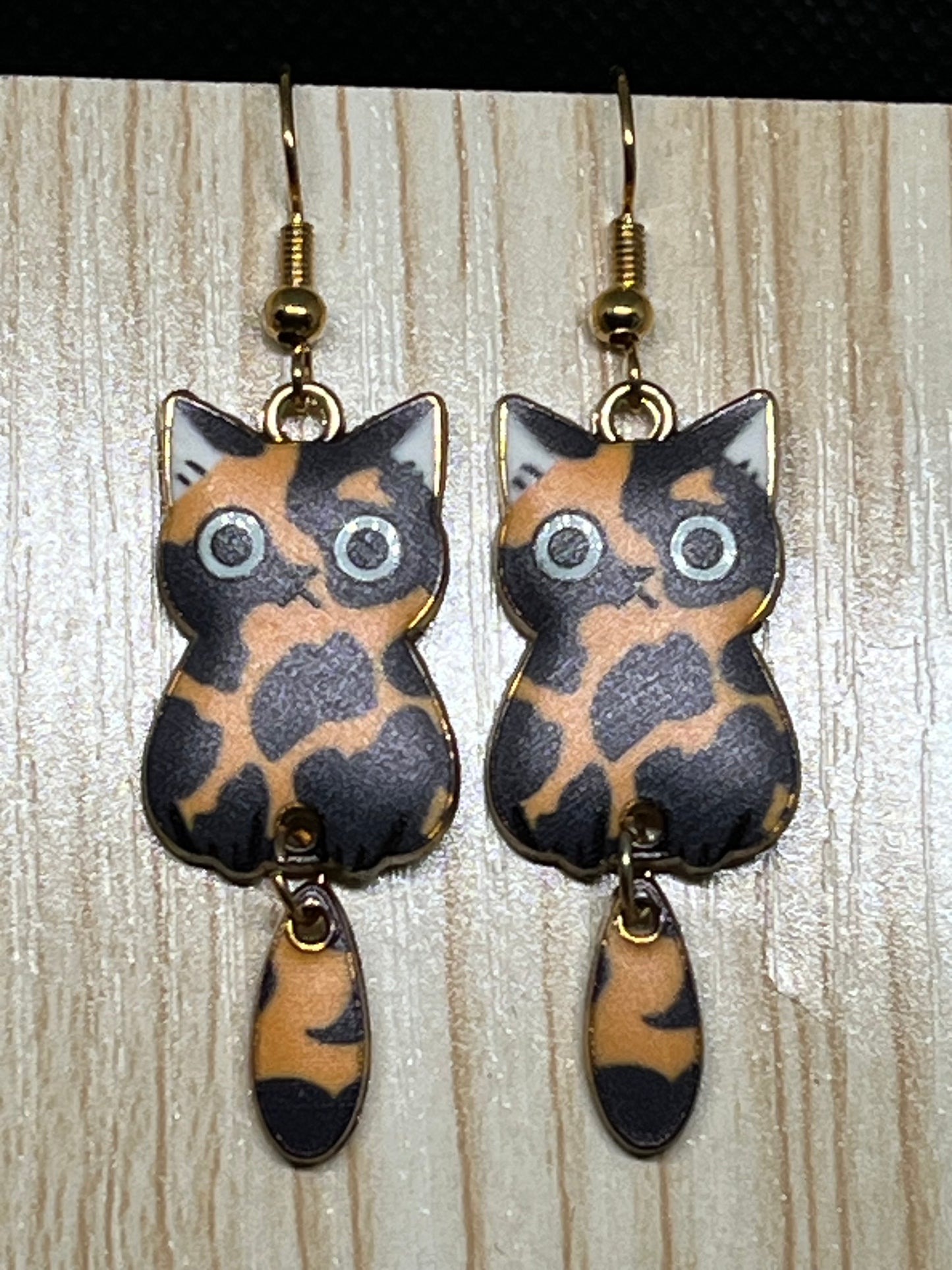 Cat earrings E346