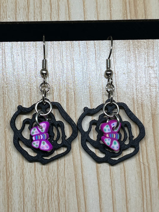 Flower earrings E213