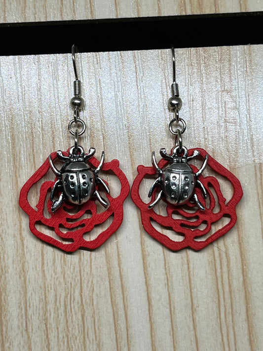 Flower earrings E206