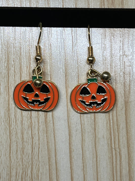 Jack o’lantern earrings H206