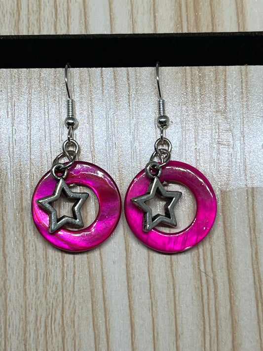 Star earrings E222