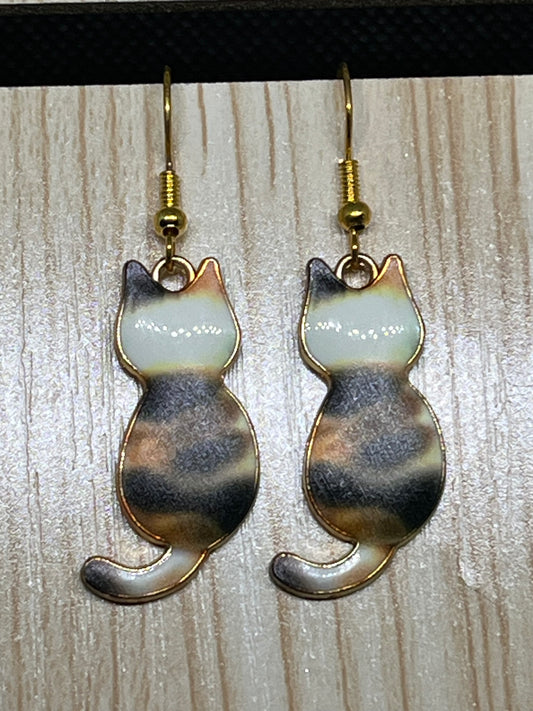 Cat earrings E363