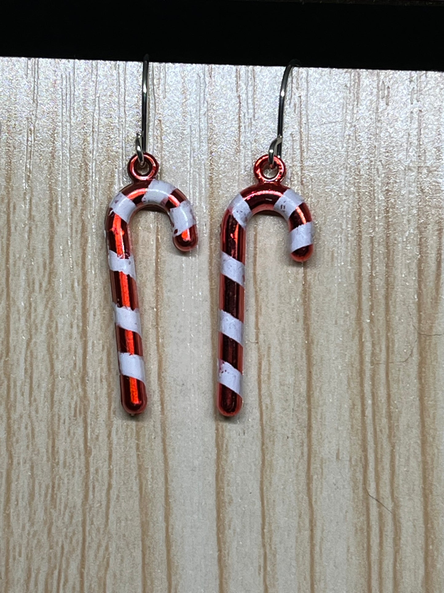 Candy cane earrings C106