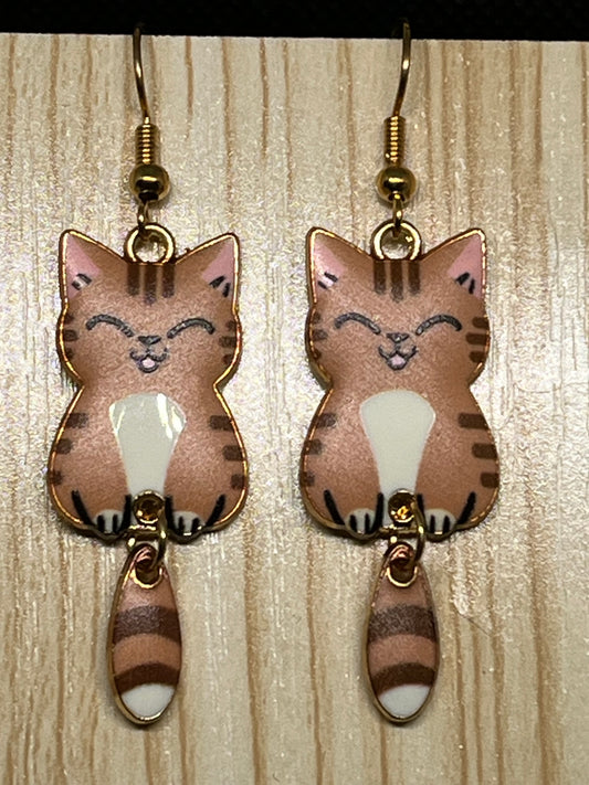 Cat earrings E351