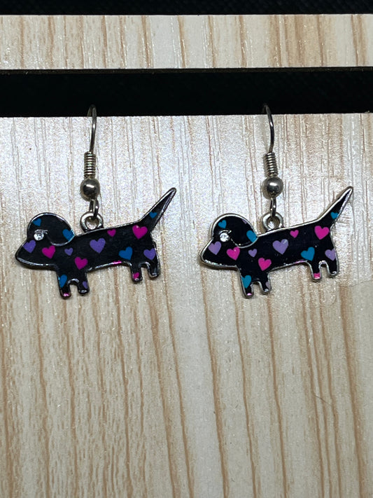 Dog earrings E399