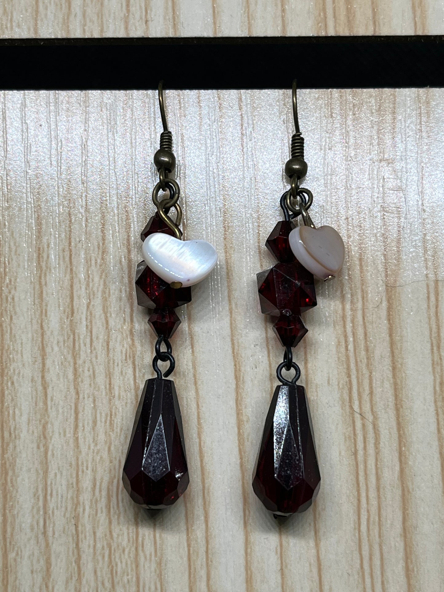 Heart earrings E547