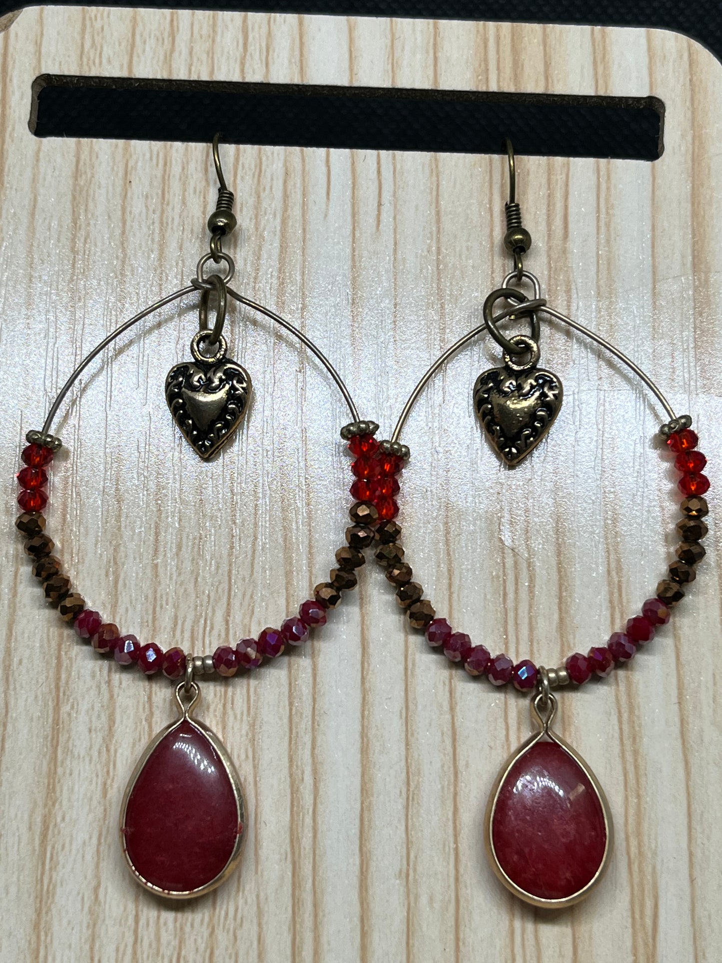 Heart earrings E561