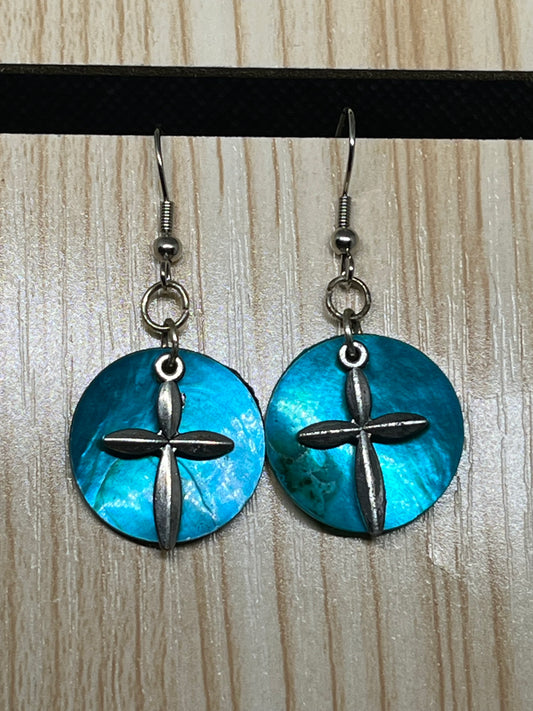 Cross earrings E480