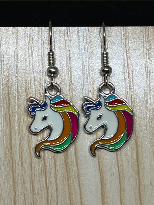Unicorn earrings E729