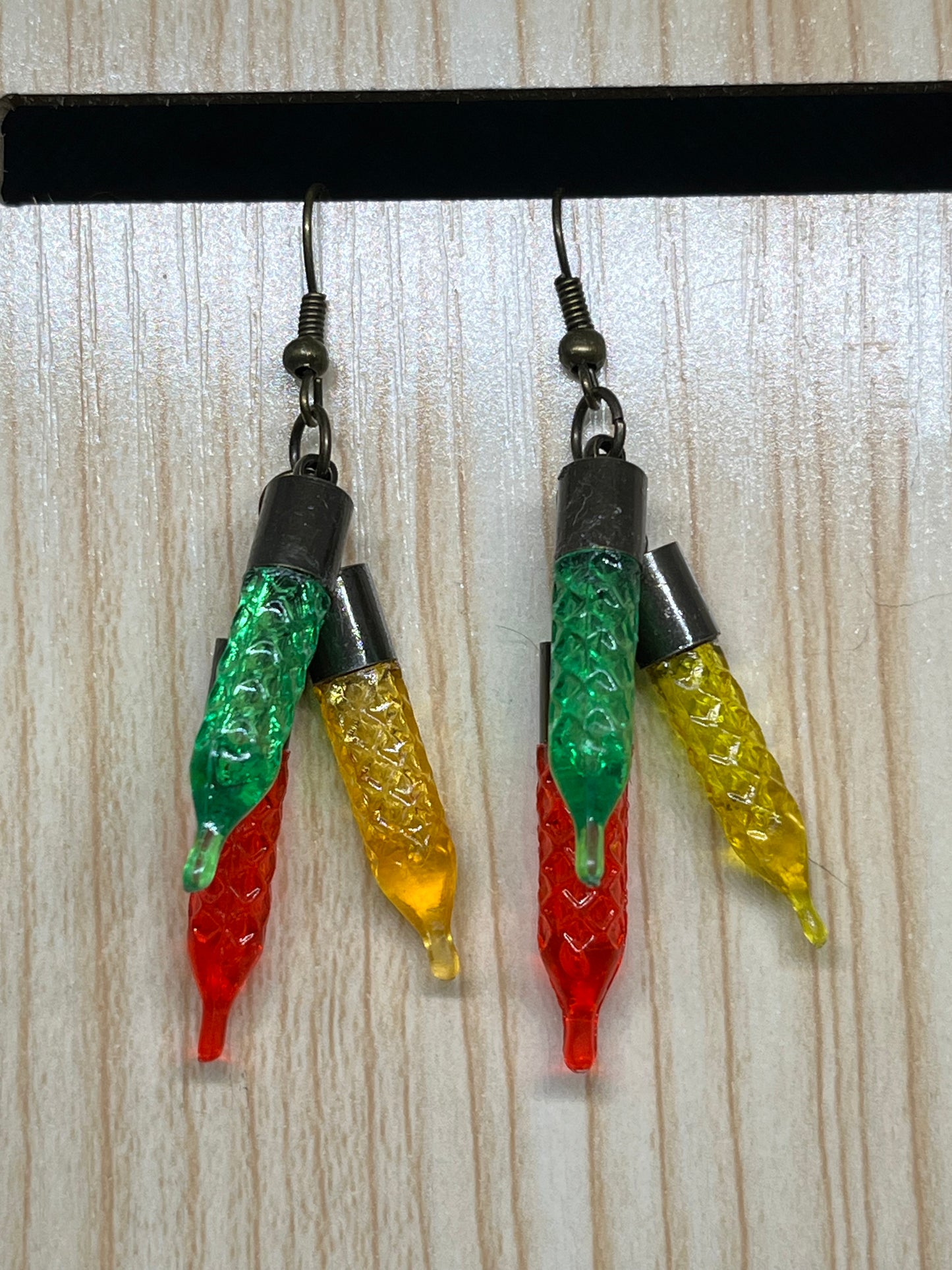 Christmas light earrings C17