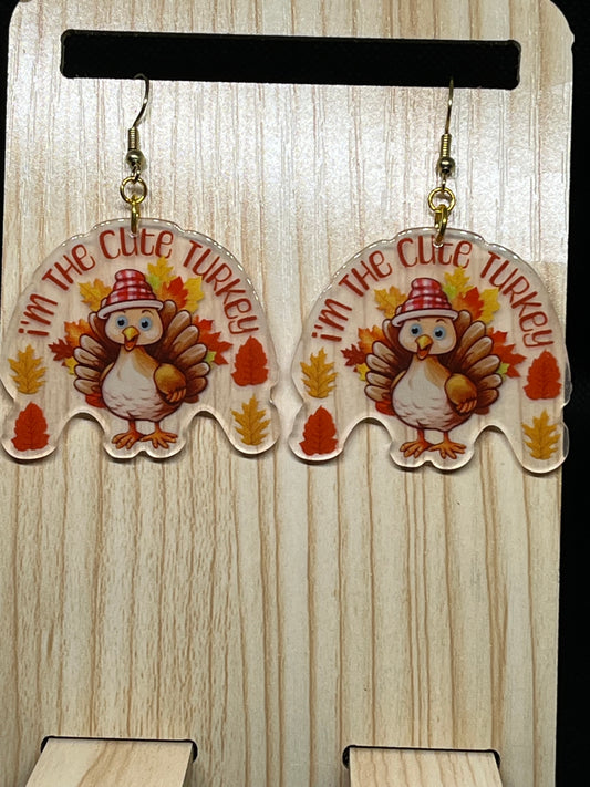 Cute turkey earrings TK19
