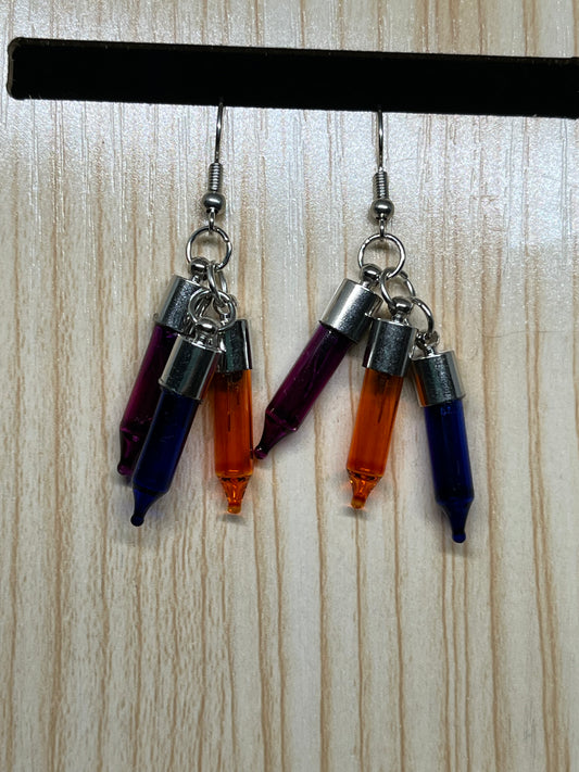 Christmas light earrings C28