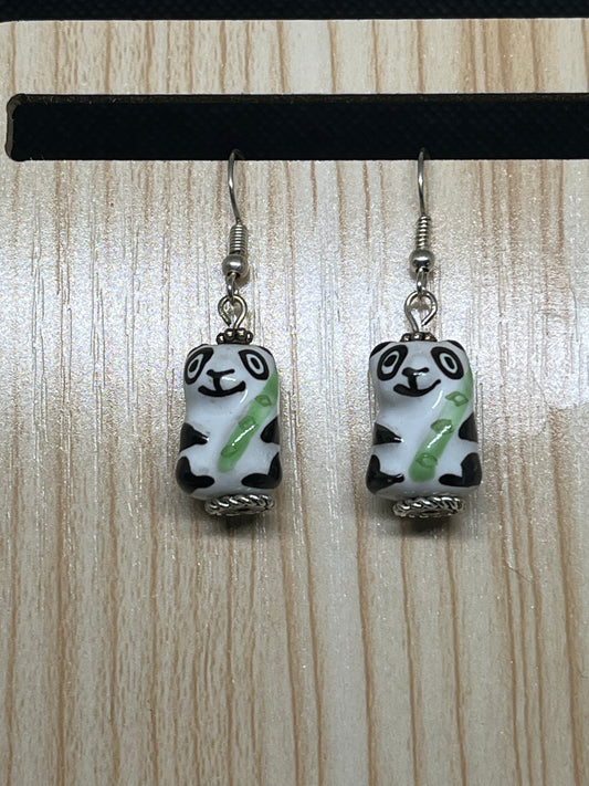 Panda earrings E240