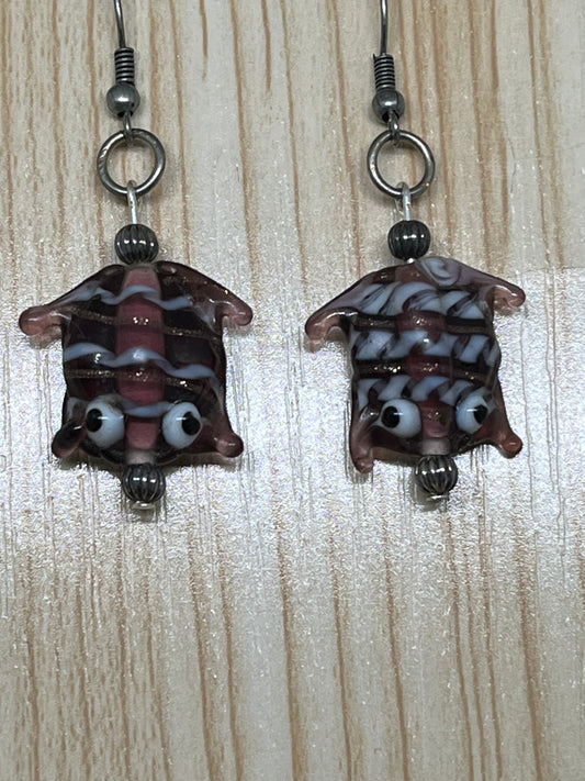 Frog earrings E326