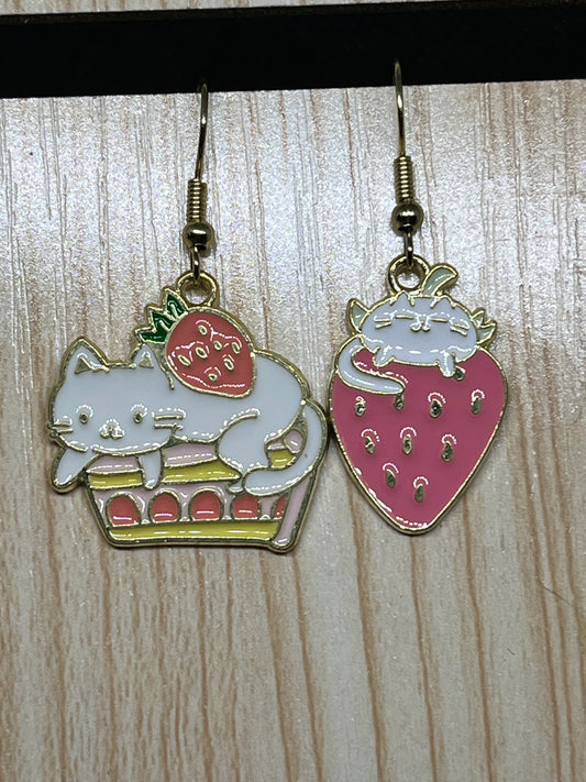 Cat earrings E750