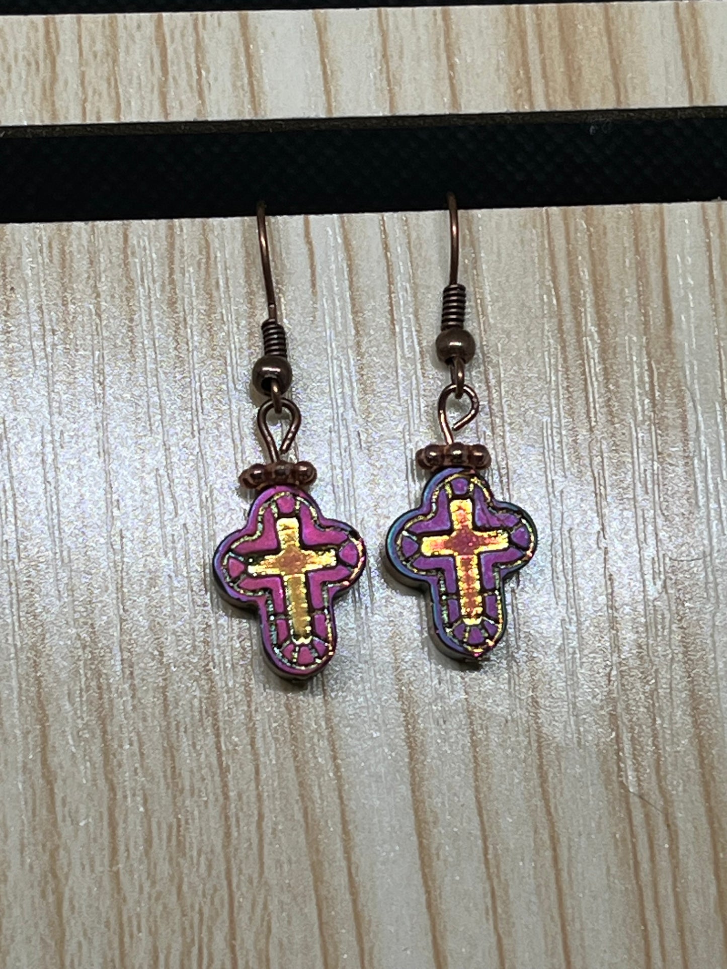 Cross earrings E464