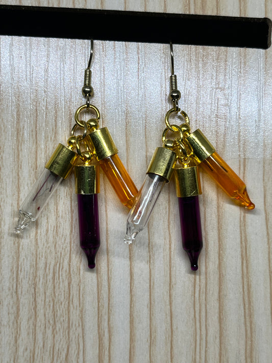 Christmas light earrings C145