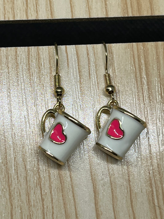 Coffee mug earrings E60