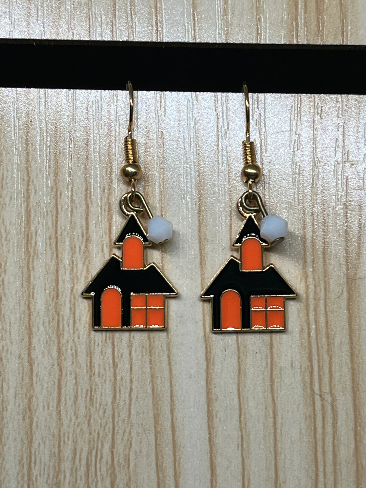 Spooky house earrings H201