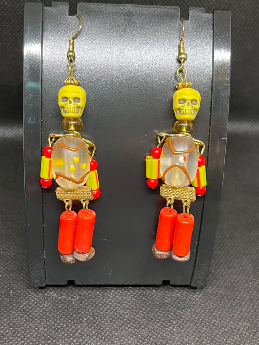 Skeleton earrings H148