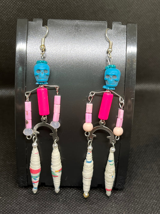 Skeleton earrings H149
